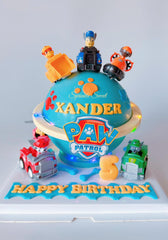 Paw patrol piñata cake