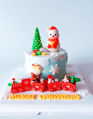 Christmas agar agar cake